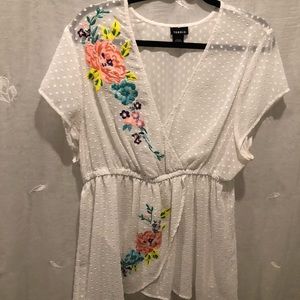Torrid- Sheer, lightweight blouse